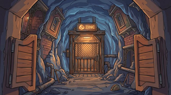 ZINC mine is getting started illustration
